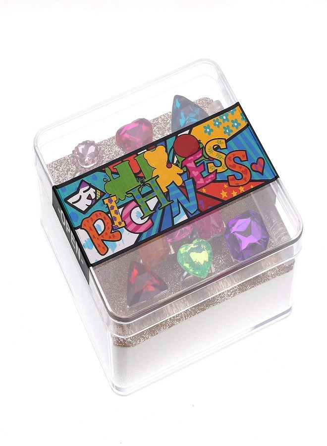 RICHNESS Little Girl Jewel Rings Kids Gift Play Rings in Multiple Shapes and Colors Princess Pretend Play Jewels Box Packed 12pcs … - Image 4